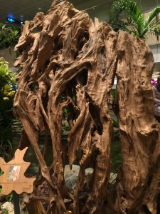 This intricate bit of natural wood stands higher than me, got an image of an old man in there somewhere if you look at it correctly - and that's exactly why I didn't include my face in the image.
