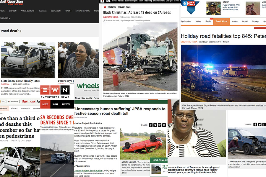 News headlines have not had much good news about road deaths in 2016