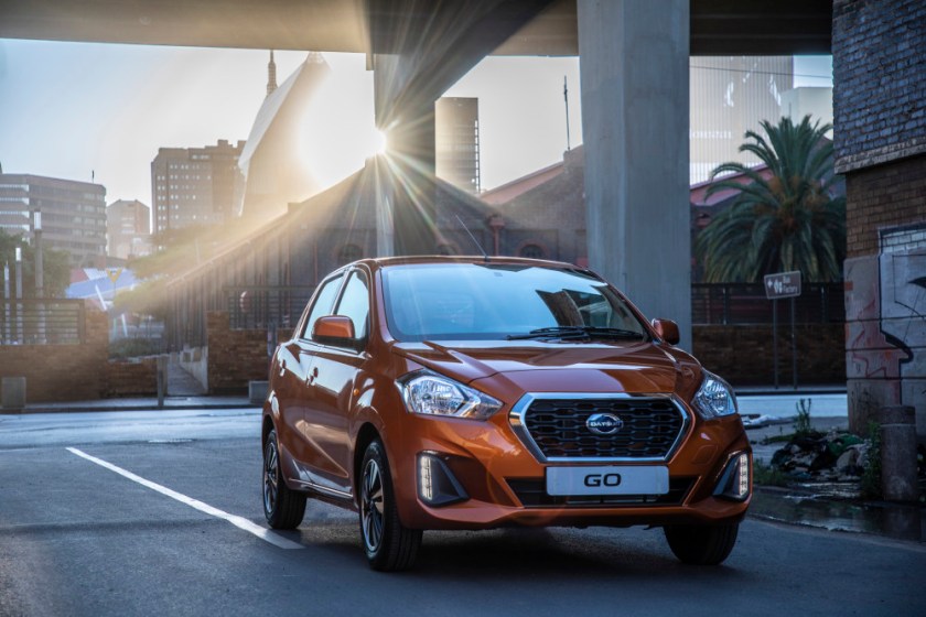 Datsun Go with LED lights