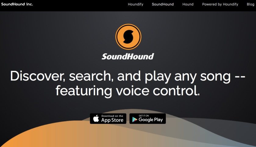 Soundhound for finding music