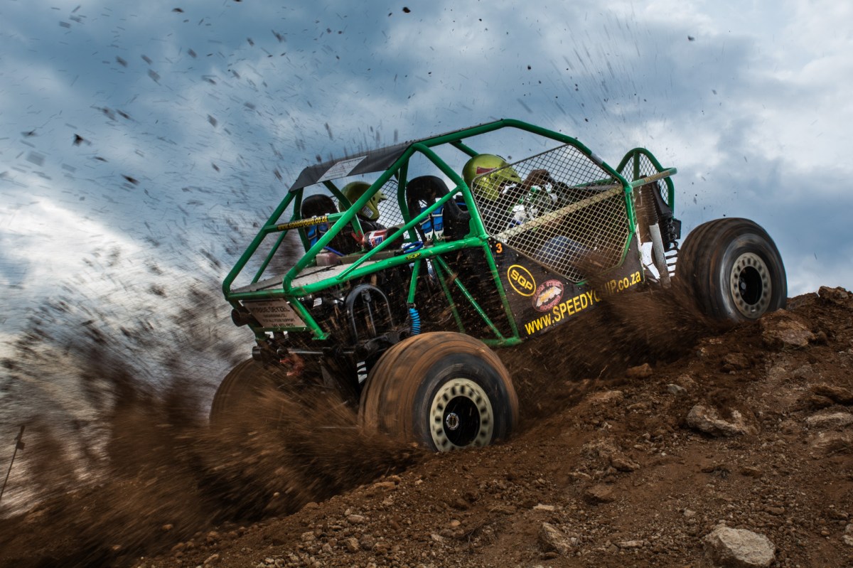 off-road vehicle in action