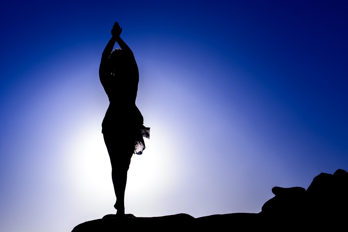 A dancer's silhouette